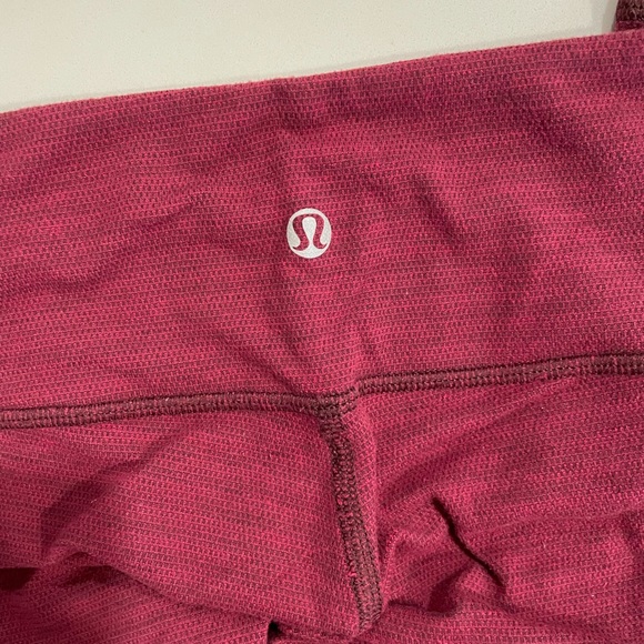 Burgundy Lululemon Leggings - Picture 5 of 7